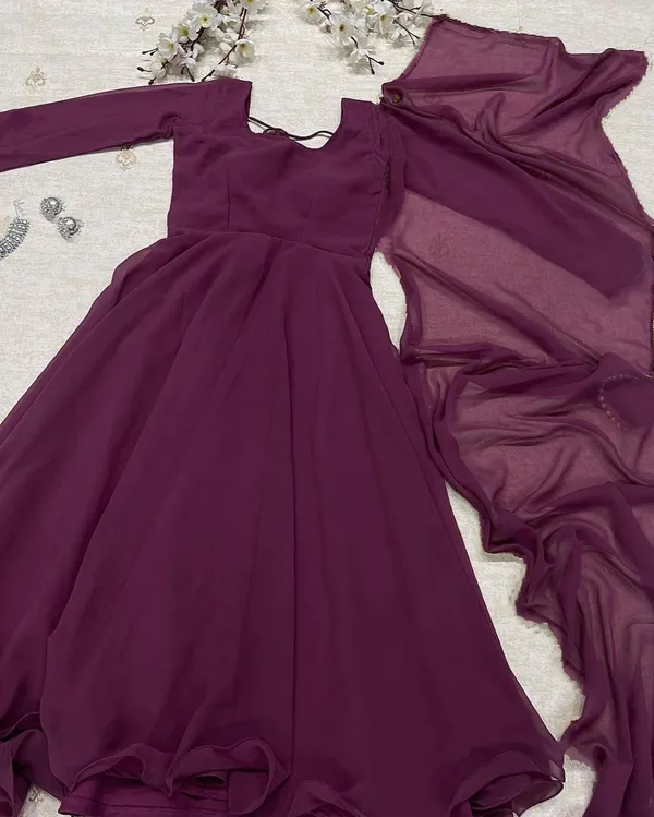 Purple_Georgette_Gown_with_Dupatta_for_Women