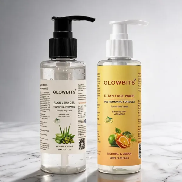 Glowbits_Aloe_Vera_Gel_And_Tan_Removing_Face_Wash_Set