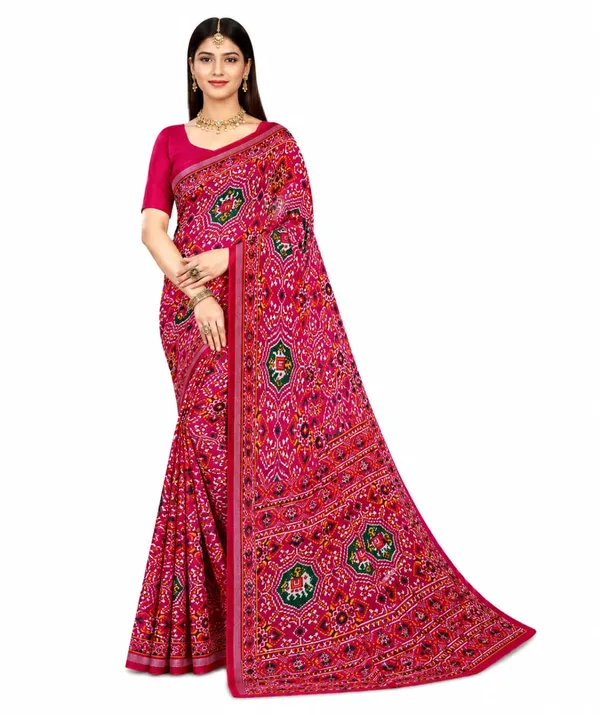 Magenta_Cotton_Printed_Saree_For_Women