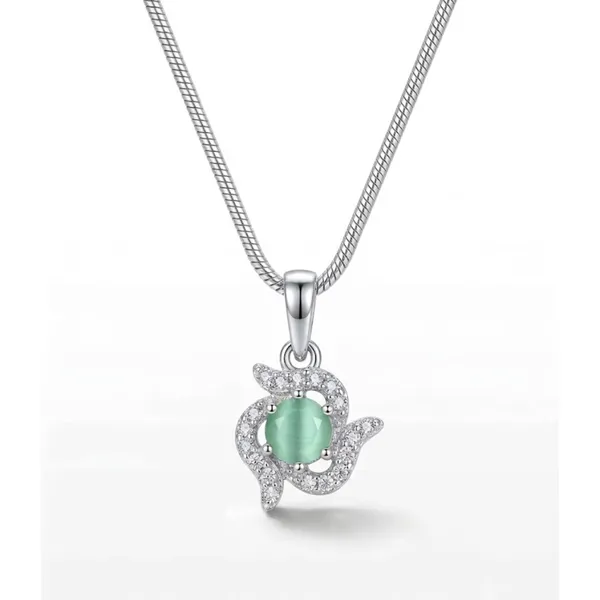 American_Diamond_Galaxy_Pendant_Silver