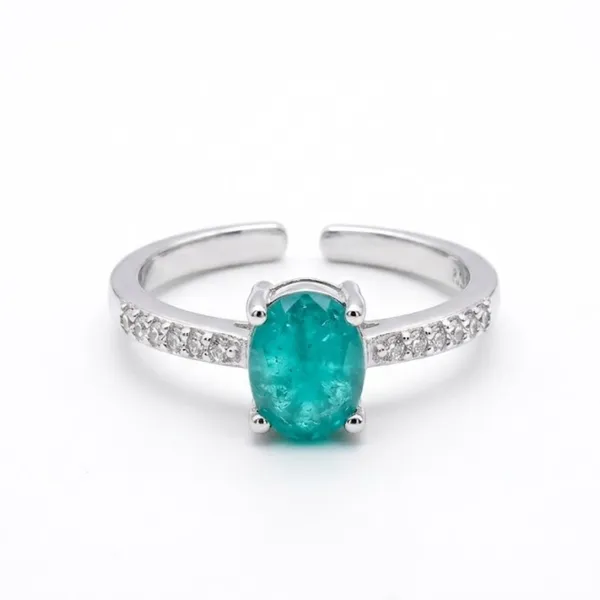 American_Diamond_Hazel_Adjustable_Ring_Green