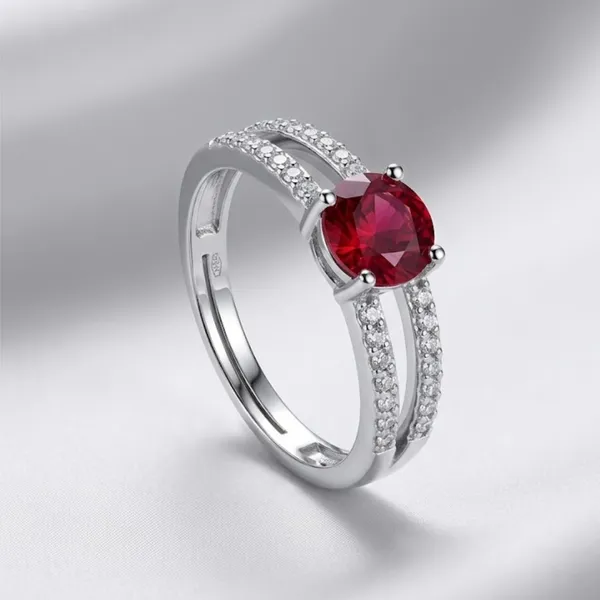 American_Diamond_Olive_Adjustable_Ring_Silver