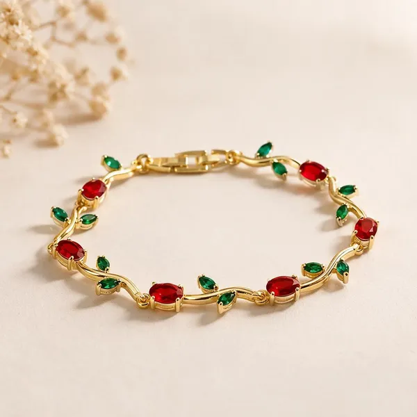 Forest_Vine_Adjustable_Bracelet_Red