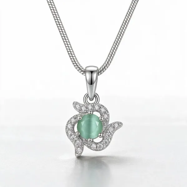 American_Diamond_Galaxy_Pendant_Silver