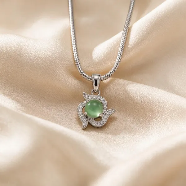 American_Diamond_Galaxy_Pendant_Green