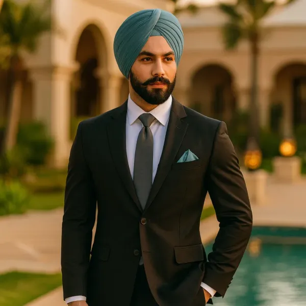 Pine_Green_Cotton_Turban_For_Men