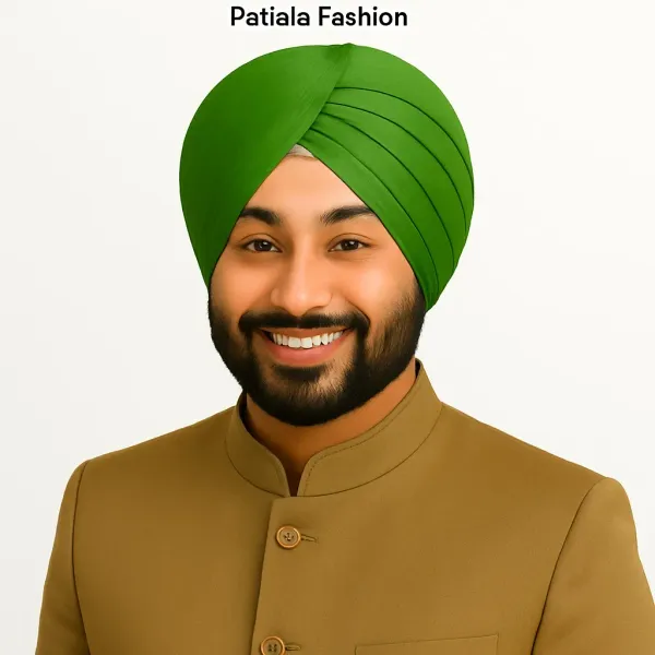 Grass_Green_Cotton_Turban_For_Men