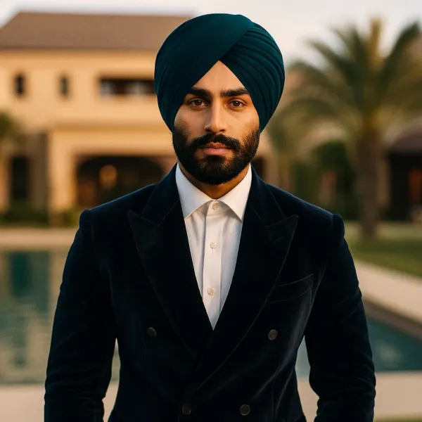 Midnight_Green_Cotton_Turban_For_Men