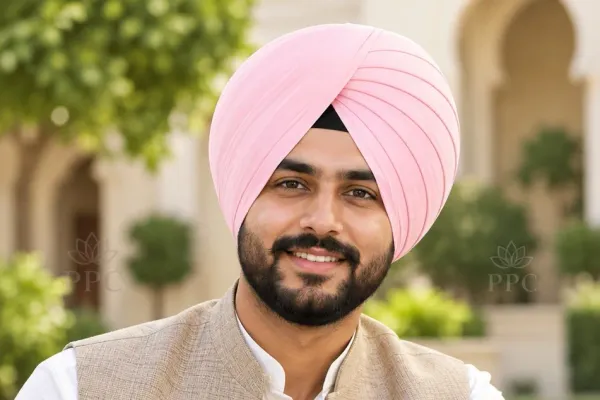 Light_Pink_Cotton_Turban_For_Men