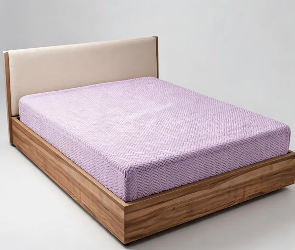 Lilac_Purple_240_Gsm_Poly_Cotton_Terry_Mattress_Protector