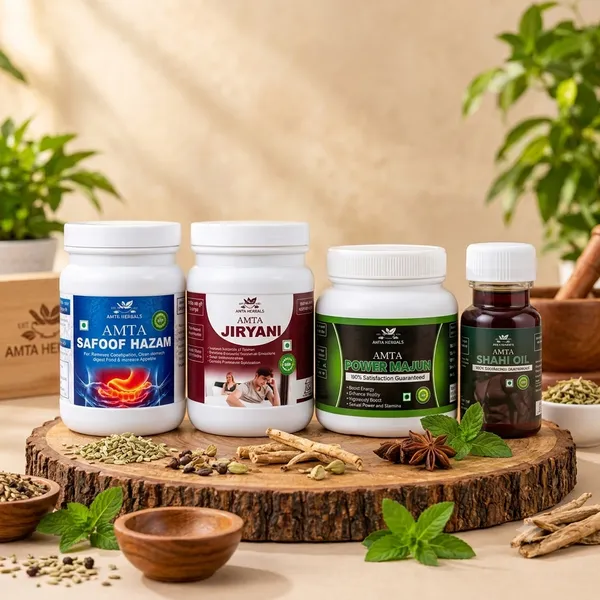 Amta_Shahi_Oil_,_Amta_Power_Majun_Herbal_Supplement_,_Amta_Jiryani_Herbal_Supplement_,_Amta_Safoof_Hazam_Herbal_Digestive_Powder