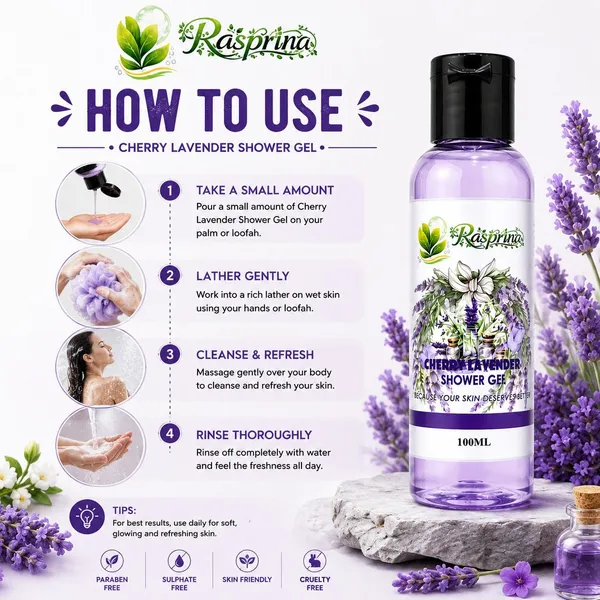Rasprina_Cherry_Lavender_Niacinamide_Shower_Gel_Pack_Of_4_100_Ml