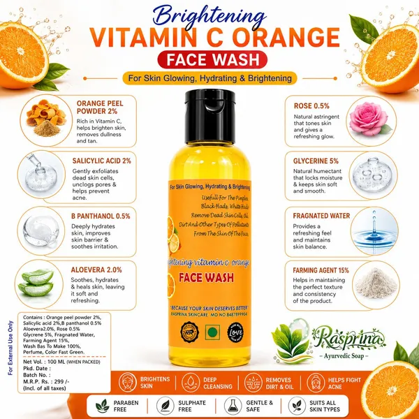 Rasprina_Vitamin_C_Orange_Brightening_Face_Wash_300_Ml