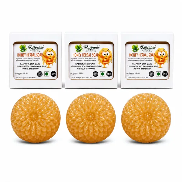 Rasprina_Honey_Herbal_Moisturizing_Ayurvedic_Soap_Pack_Of_3