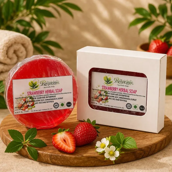 Rasprina_Strawberry_Herbal_Ayurvedic_Bathing_Soap_100_Gm