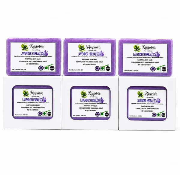 Rasprina_Lavender_&_Coconut_Oil_Herbal_Soap_Pack_Of_3_100_G_Each