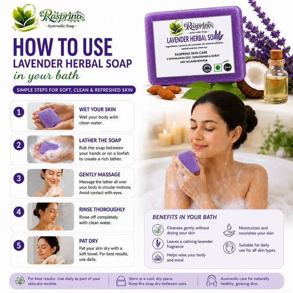 Rasprina_Lavender_&_Coconut_Oil_Herbal_Soap_Pack_Of_3_100_G_Each