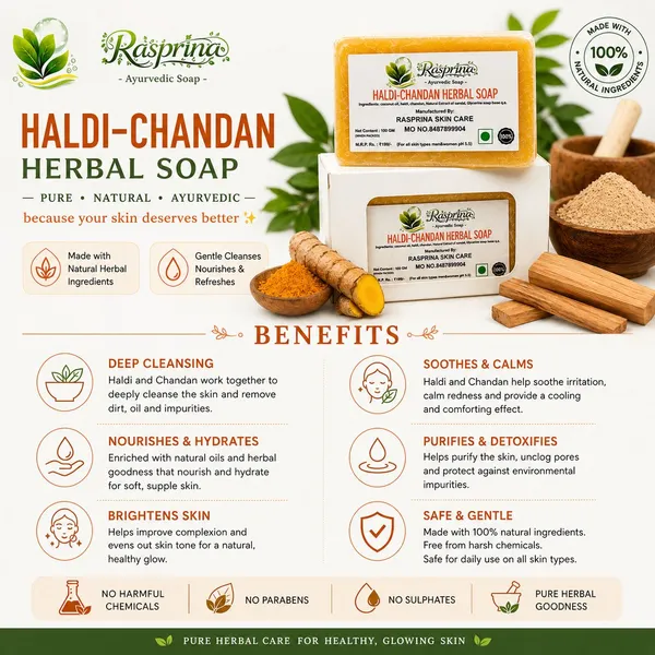 Rasprina_Turmeric_Sandalwood_Herbal_Soap_Pack_Of_3