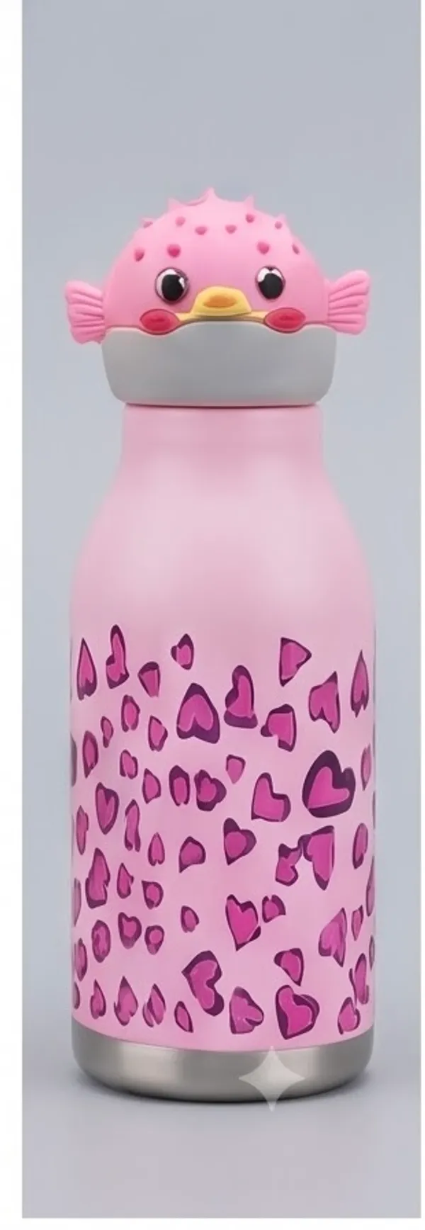 Pink_Cartoon_Bird_Printed_Water_Bottle