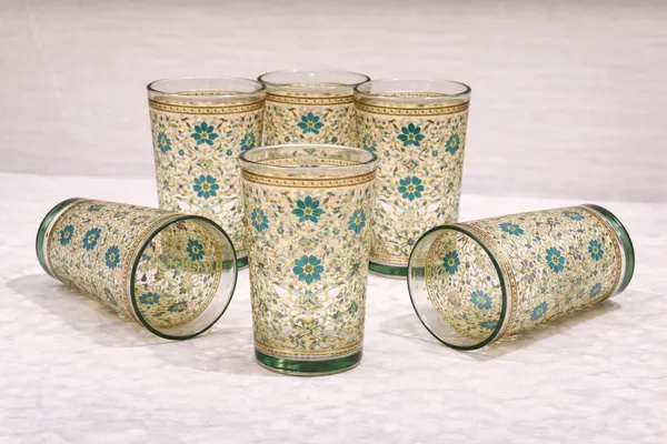 Glass_Traditional_Floral_Print_Tumbler_Set