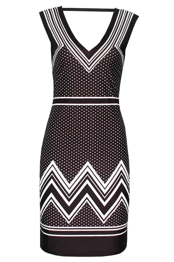 Kaamastra_Trendy_Cutout_Polka_Dot_Print_Dress