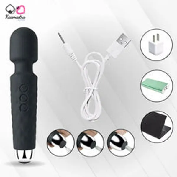 Kaamastra_Black_Wand_Massager_And_Vibrator_For_Women