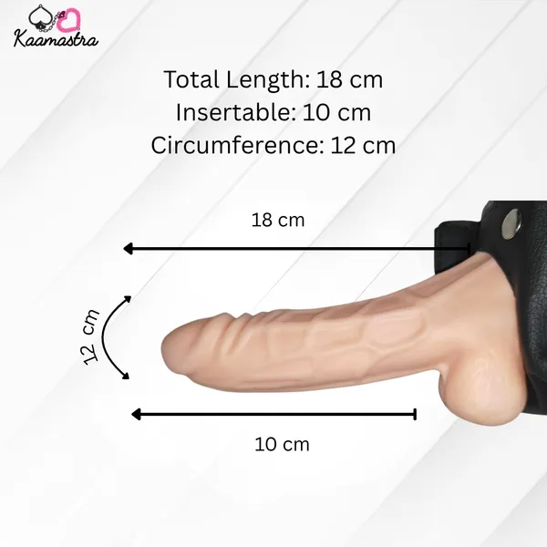 Kaamastra_Flesh_Vibrating_Hollow_Strap_On_Sleeve_For_Men