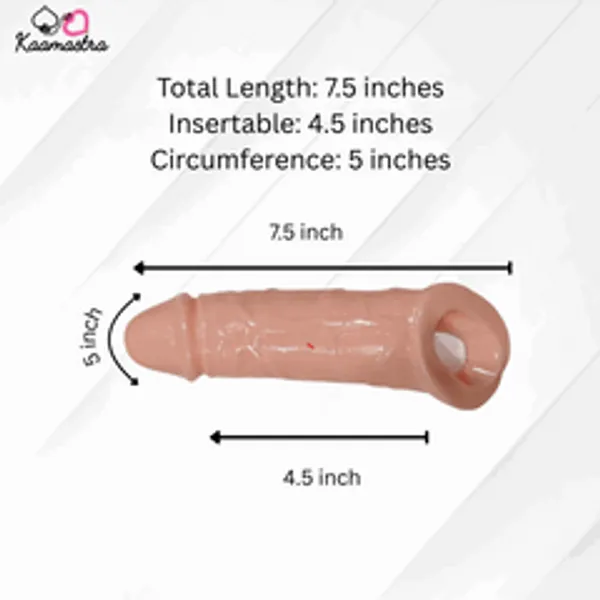 Kaamastra_Jumbo_Extender_Penis_Sleeve_Silicone