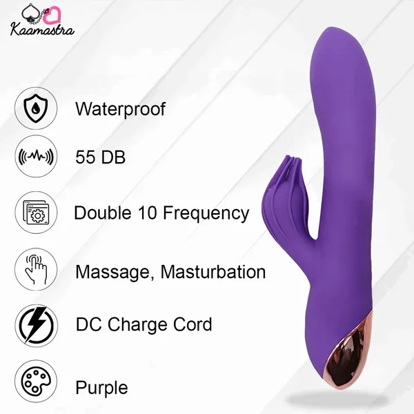 Kaamastra_2_In_1_Purple_Rabbit_Vibrator