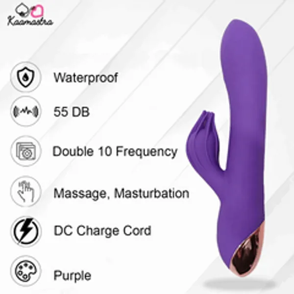 Kaamastra_2_In_1_Purple_Rabbit_Vibrator