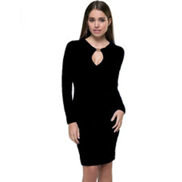 Kaamastra_Front_Keyhole_Midi_Pencil_Dress