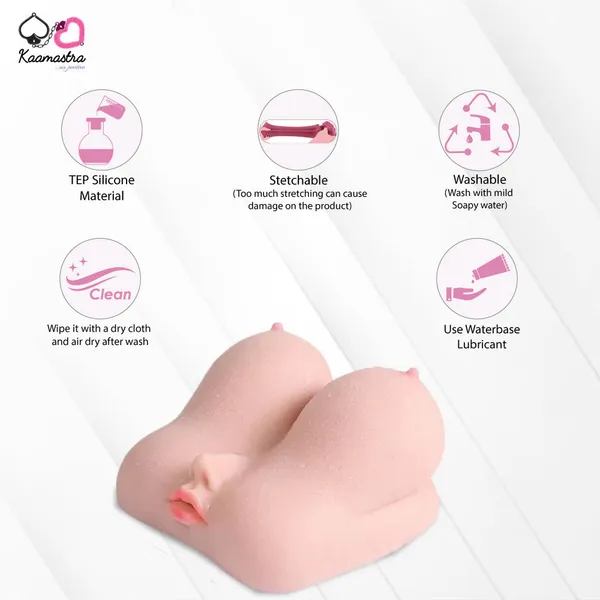 Kaamastra_4_In_1_Silicone_Breast_And_Vagina_Short_Sex_Doll