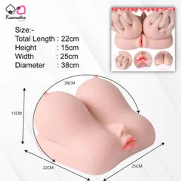 Kaamastra_4_In_1_Silicone_Breast_And_Vagina_Short_Sex_Doll