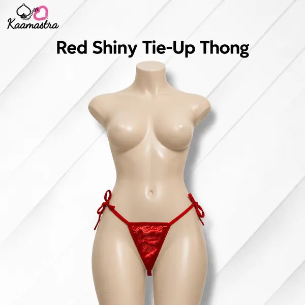 Kaamastra_S_Red_Shiny_Tie_Up_Thong_Free_Size_Strappy_Design