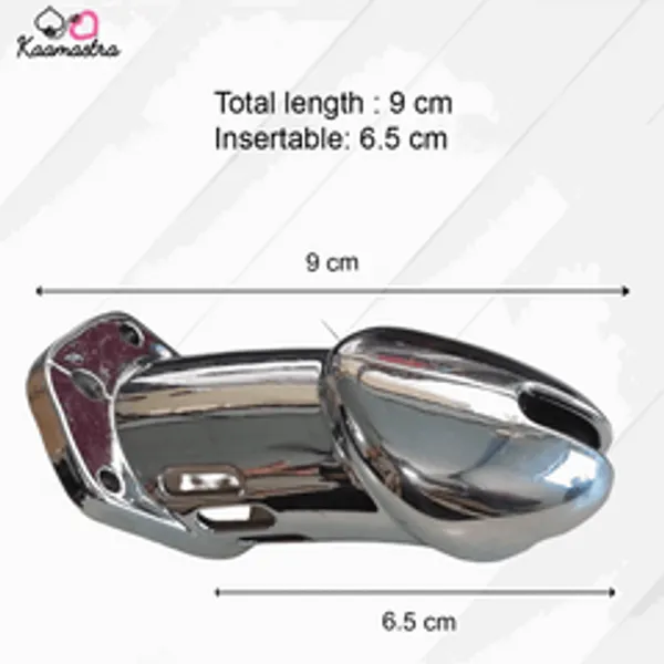 Kaamastra_Silver_Cage_Penis_Ring_Chastity_Device_Small