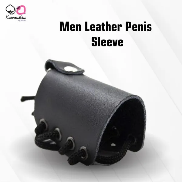 Kaamastra_S_Leather_Penis_Sleeve_For_Men