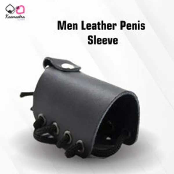 Kaamastra_S_Leather_Penis_Sleeve_For_Men