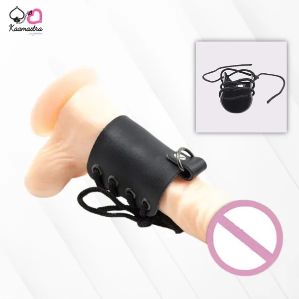 Kaamastra_S_Leather_Penis_Sleeve_For_Men
