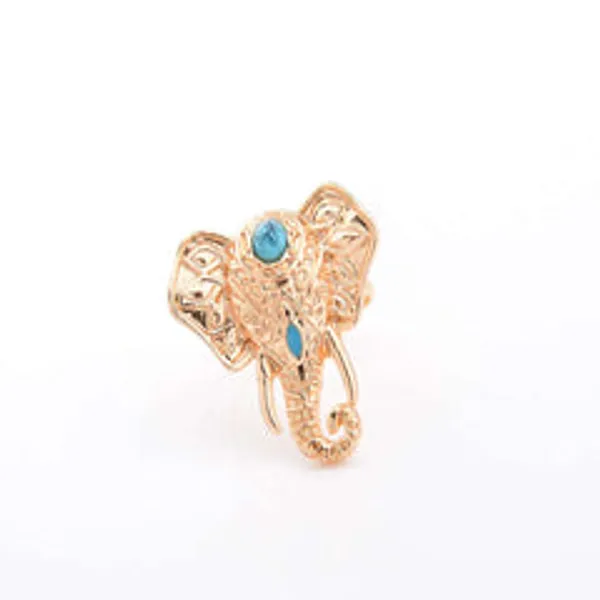 Kaamastra_Golden_Punk_Vintage_Elephant_Ring
