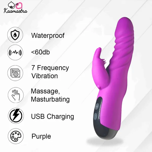Kaamastra_Pink_Rabbit_Dildo_Vibrator_For_Women
