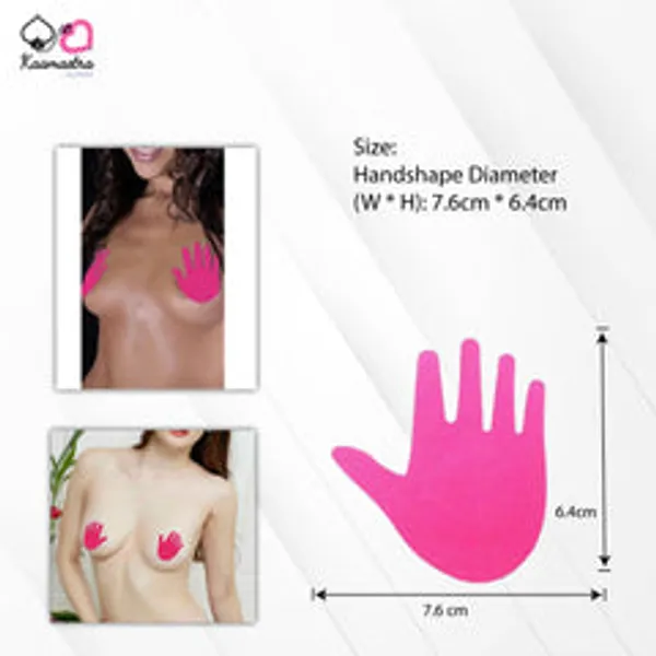 Kaamastra_Pink_Hand_Shape_Nipple_Pasty