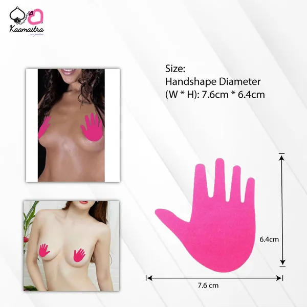 Kaamastra_Pink_Hand_Shape_Nipple_Pasty