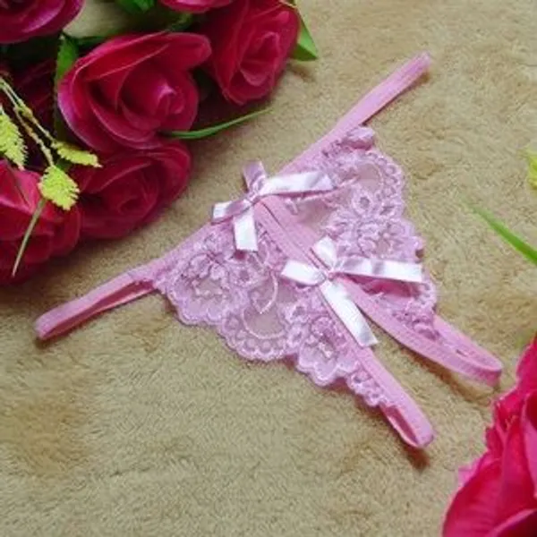 Kaamastra_Pink_Crotchless_Thong