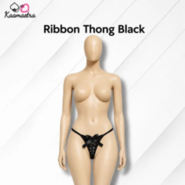 Kaamastra_Ribbon_Thong_Black