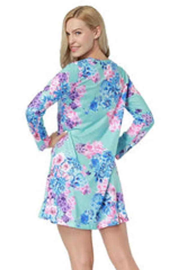 Kaamastra_Floral_Print_Pattern_Mini_Length_Dress