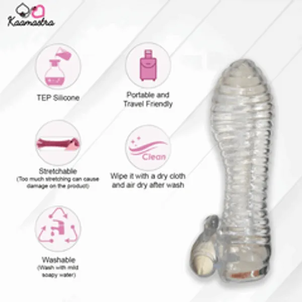 Kaamastra_S_Transperent_Vibrating_Penis_Sleeve