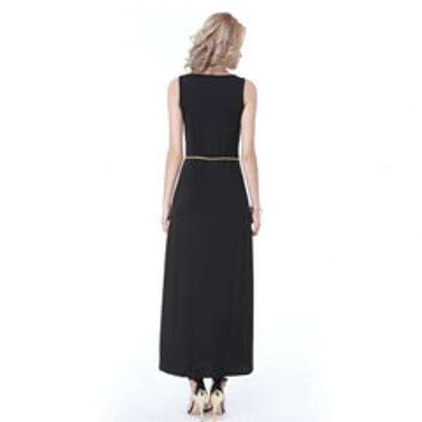 Kaamastra_Sexy_Slit_Sashes_Maxi_Dress