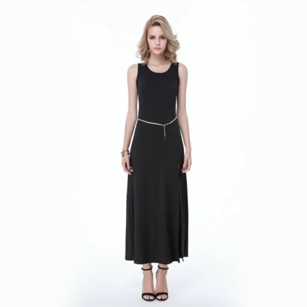 Kaamastra_Sexy_Slit_Sashes_Maxi_Dress