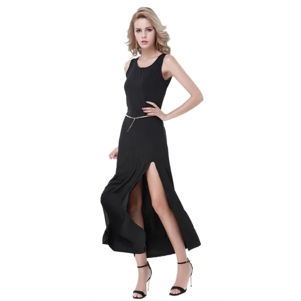 Kaamastra_Sexy_Slit_Sashes_Maxi_Dress