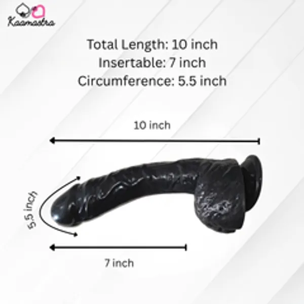 Kaamastra_S_Black_Realistic_Dildo_With_Suction_Cup